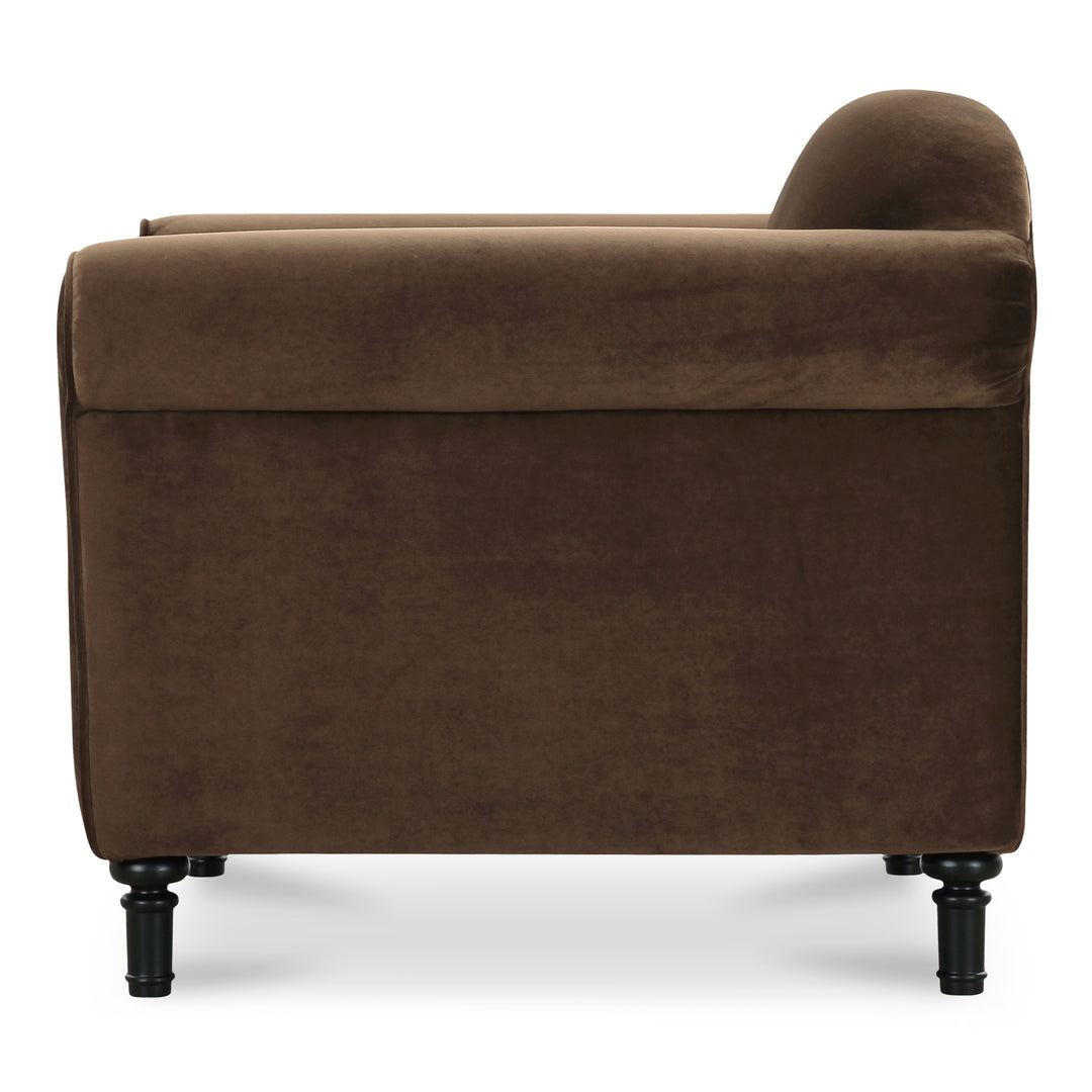Moe's Home Collection - Harmony Accent Chair Dark Brown Faux Mohair - OA-1063-20 | American Home Furniture