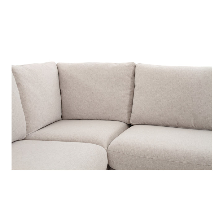 Moe's Home Collection - Fable Slipcover Dining Banquette U-Shape Beige 168In - OA-1066-34 | American Home Furniture