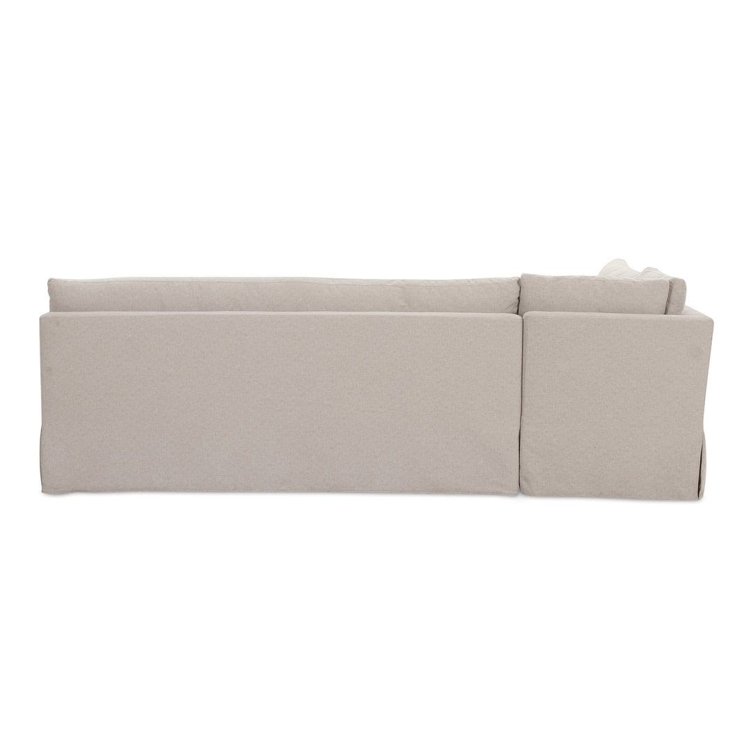 Moe's Home Collection - Fable Slipcover Dining Banquette L-Shape Beige  100.5In - OA-1068-34 | American Home Furniture