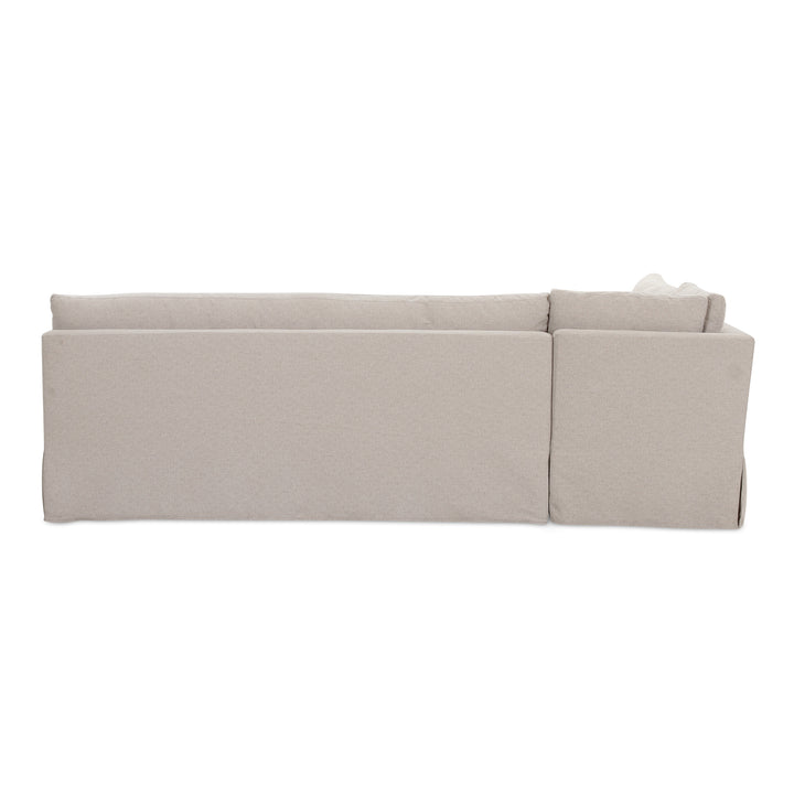 Moe's Home Collection - Fable Slipcover Dining Banquette L-Shape Beige  100.5In - OA-1068-34 | American Home Furniture