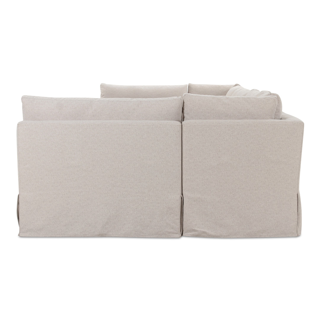 Moe's Home Collection - Fable Slipcover Dining Banquette U-Shape Beige 154In - OA-1073-34 | American Home Furniture