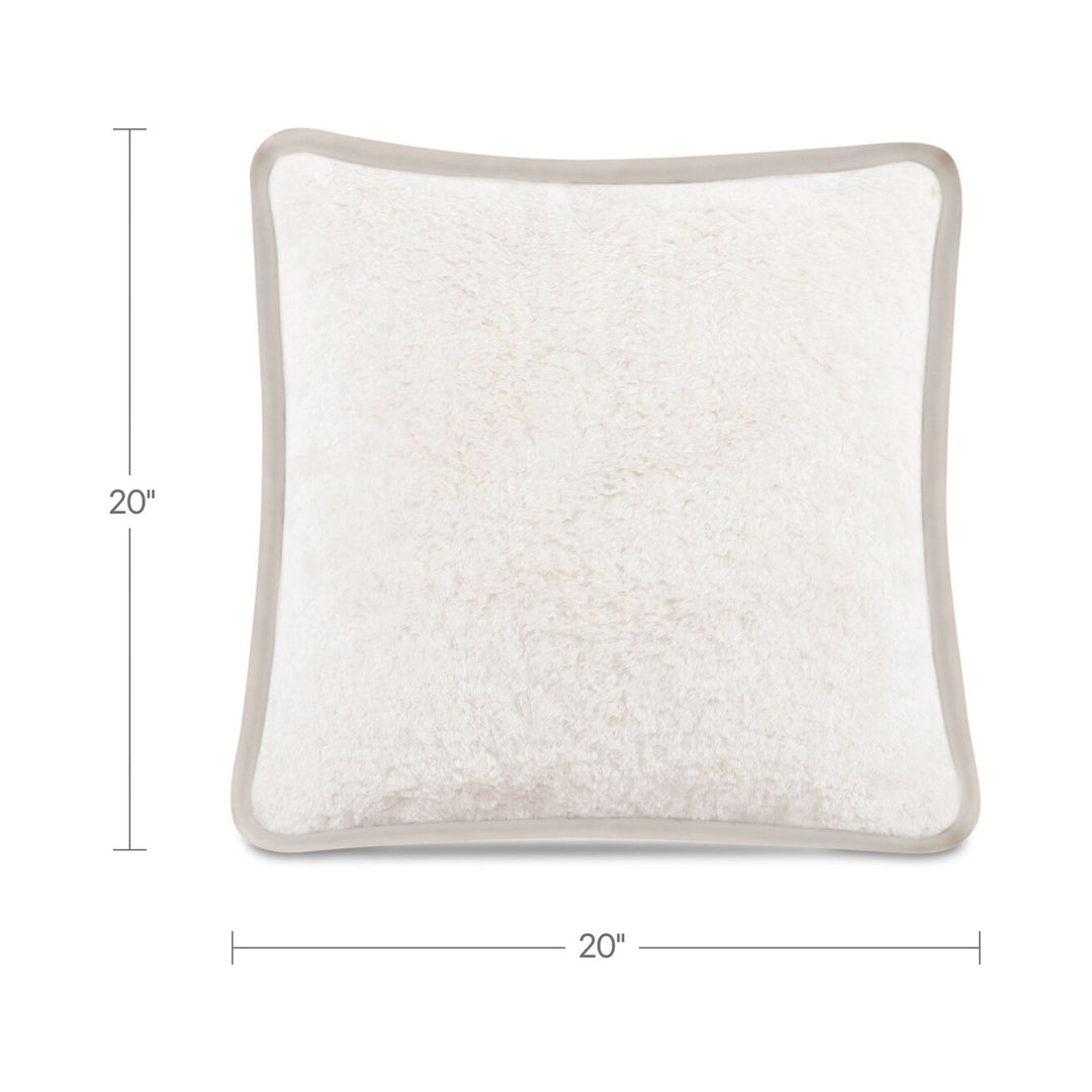 Carr 20In Cushion Faux Fur Cream