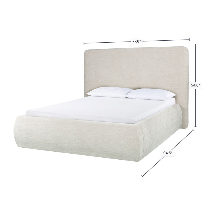 Oceana Queen Bed - Taupe