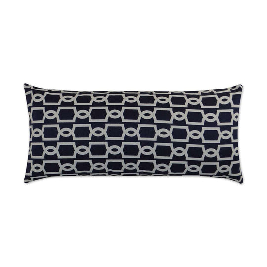 D.V. KAP Home - Outdoor Ocean Gate Lumbar Pillow - OD-235-N-1224 | American Home Furniture
