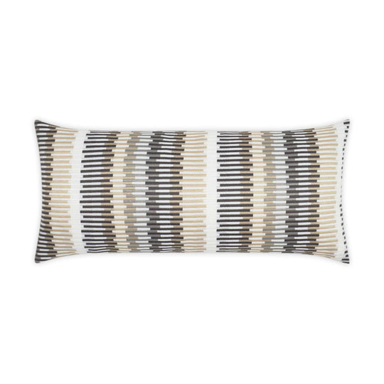 D.V. KAP Home - Outdoor Sunfun Stripe Lumbar Pillow - OD-302-L-1224 | American Home Furniture