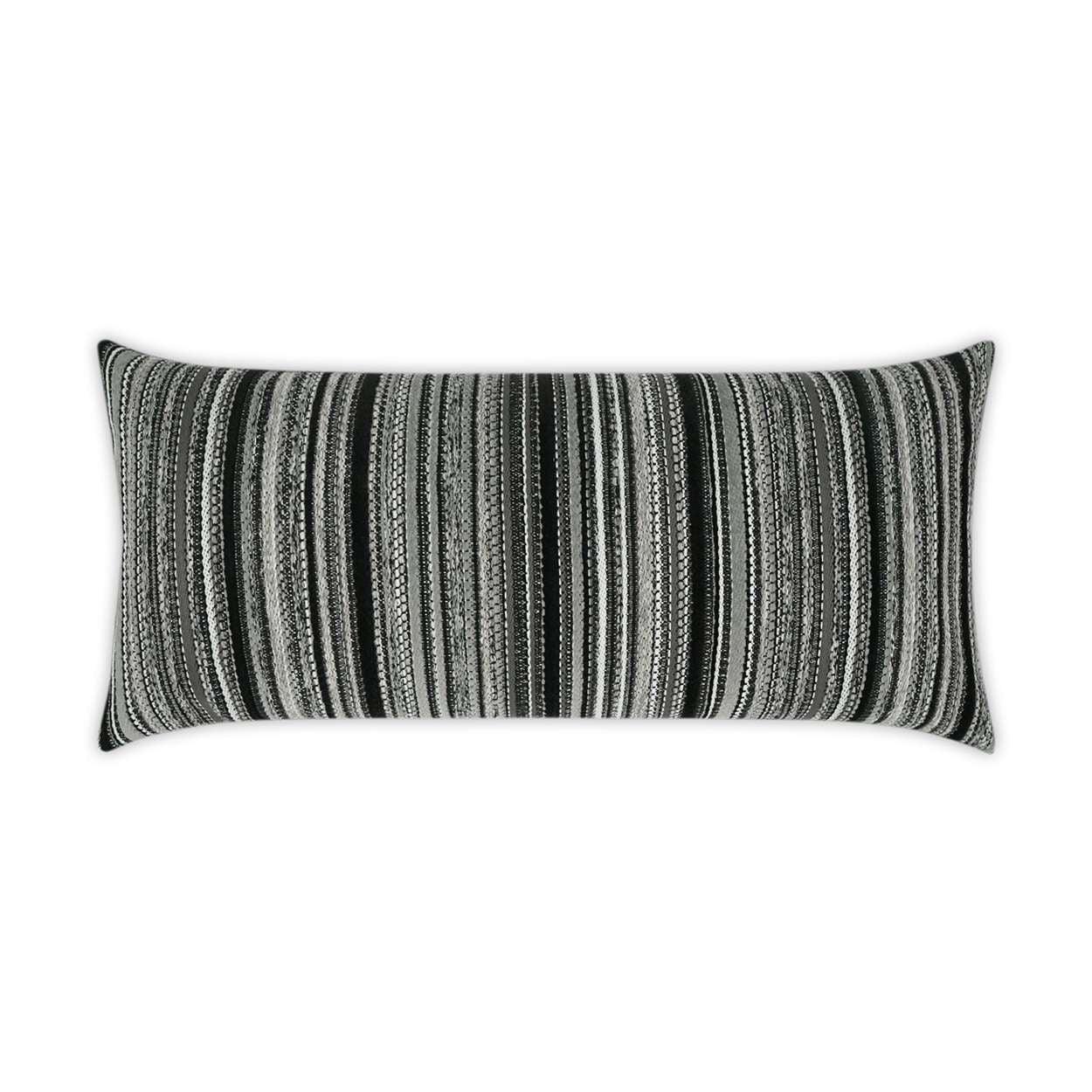 D.V. KAP Home - Outdoor Peerless Stripe Lumbar Pillow - OD-337-B-1224 | American Home Furniture