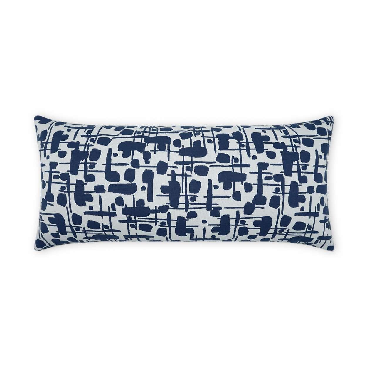 D.V. KAP Home - Outdoor Jargon Lumbar Pillow - OD-435-B-1224 | American Home Furniture
