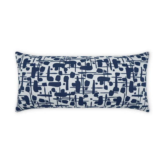 D.V. KAP Home - Outdoor Jargon Lumbar Pillow - OD-435-B-1224 | American Home Furniture