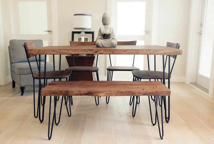 Organic Dining Table - Matte Brown