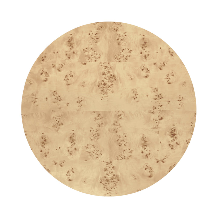 Thick Top Coffee Table With Cross Base In Burl Wood - OSLO BW