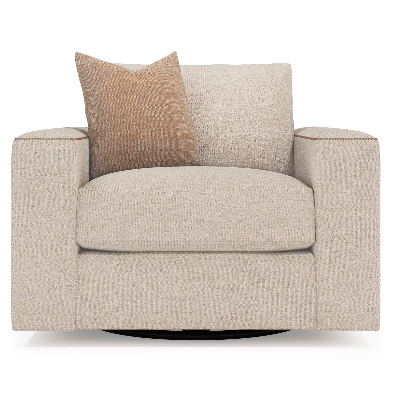 American Home Furniture Bernhardt Vaughn Fabric Swivel Chair