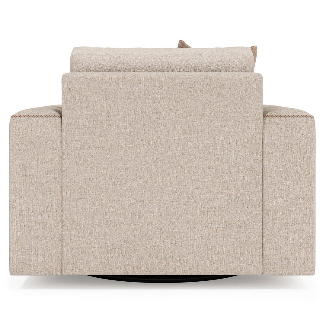 American Home Furniture Bernhardt Vaughn Fabric Swivel Chair
