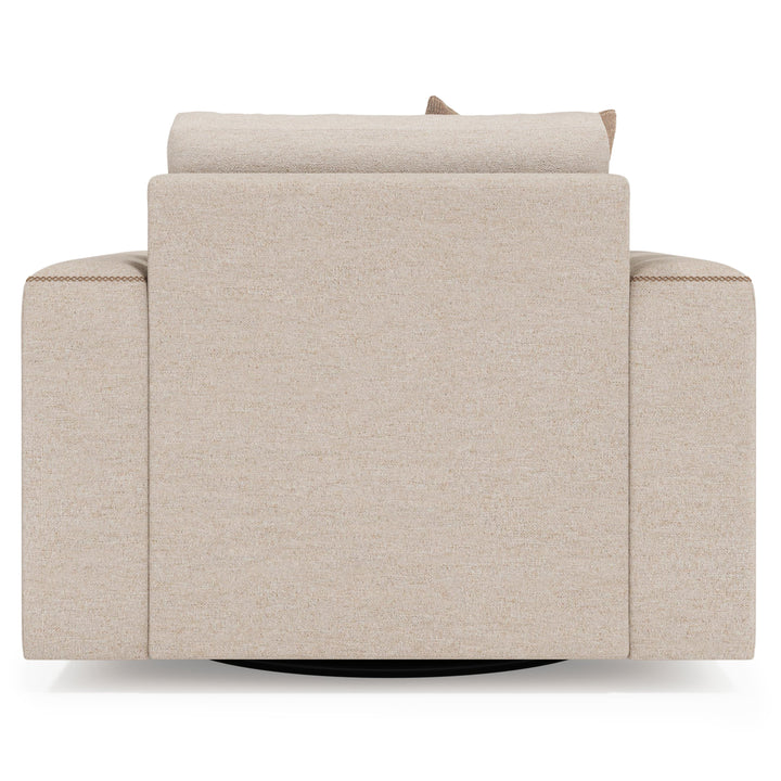 American Home Furniture Bernhardt Vaughn Fabric Swivel Chair