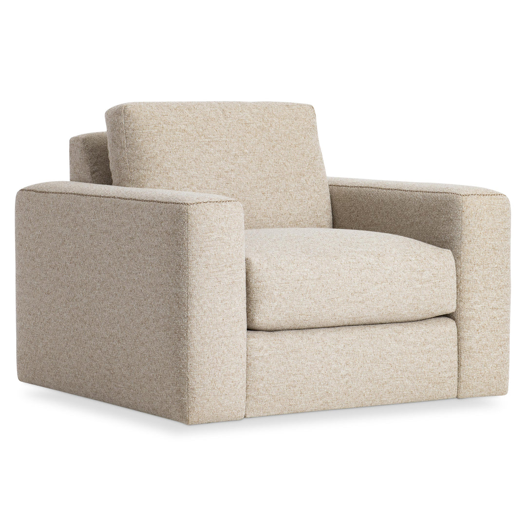 American Home Furniture Bernhardt Vaughn Fabric Swivel Chair