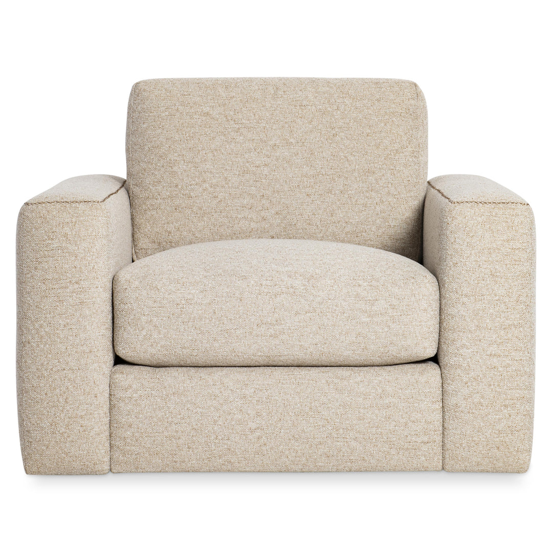 American Home Furniture Bernhardt Vaughn Fabric Swivel Chair