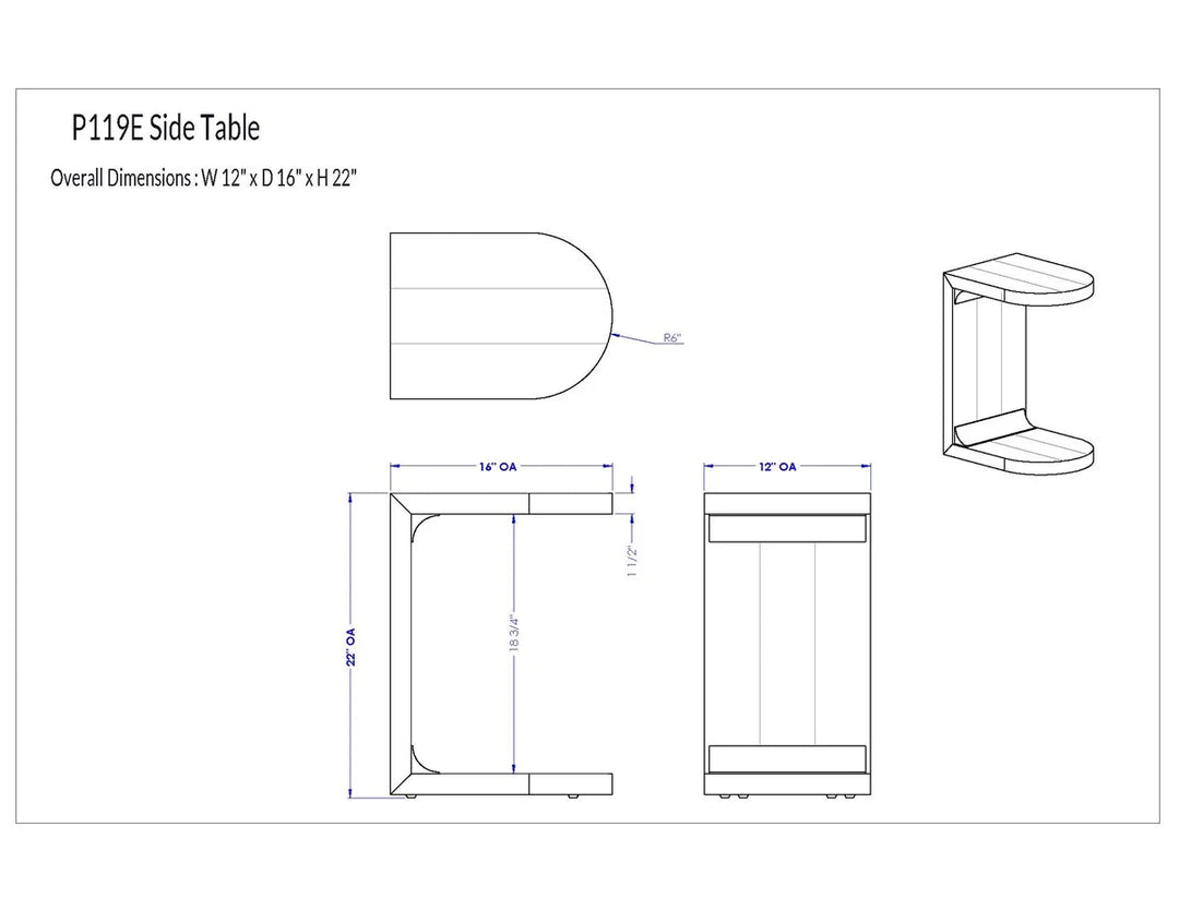 American Home Furniture Vanguard Furniture Clint Side Table
