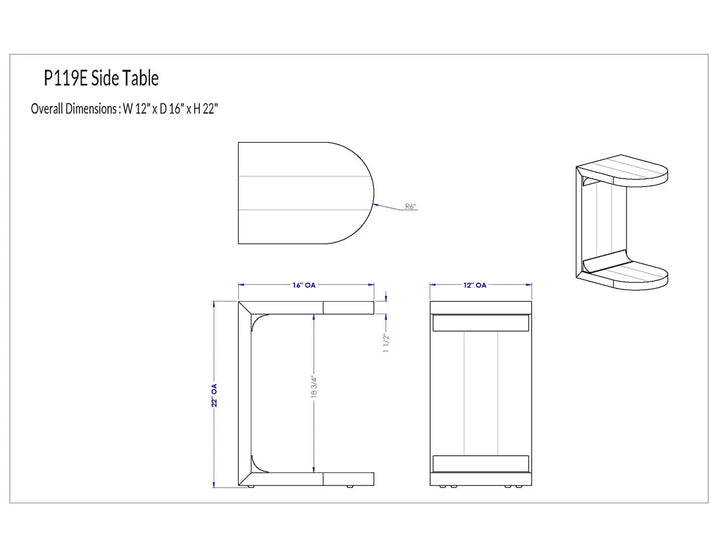 American Home Furniture Vanguard Furniture Clint Side Table