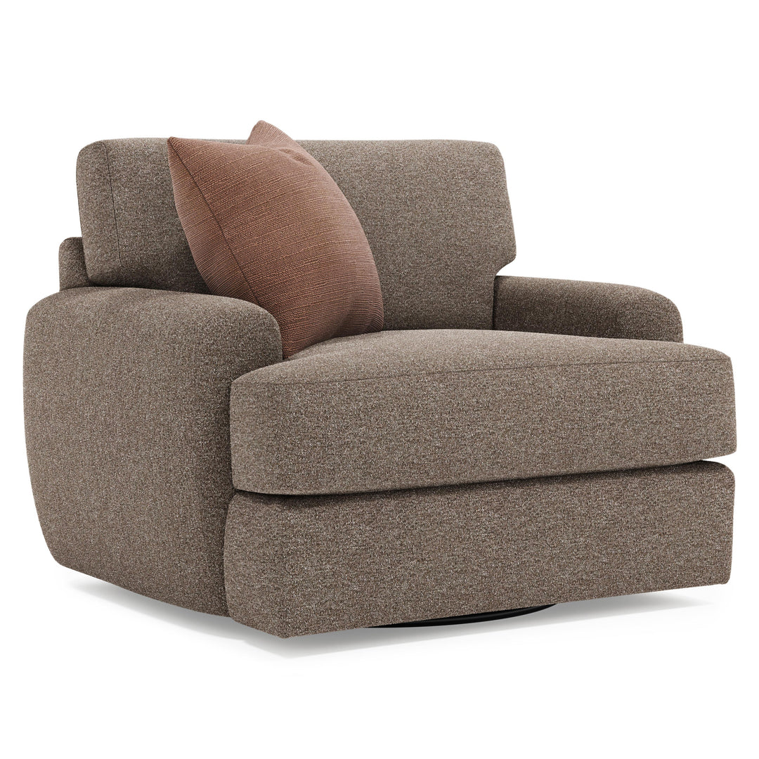American Home Furniture Bernhardt Cameron Fabric Swivel Chair