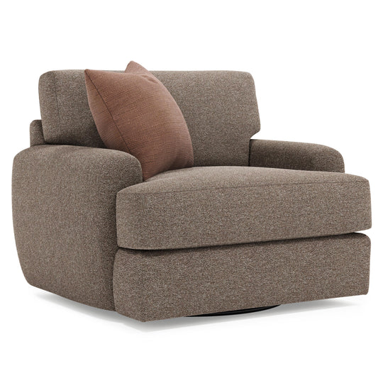 American Home Furniture Bernhardt Cameron Fabric Swivel Chair