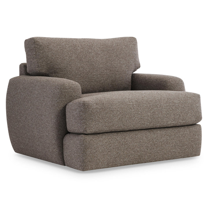 American Home Furniture Bernhardt Cameron Fabric Swivel Chair
