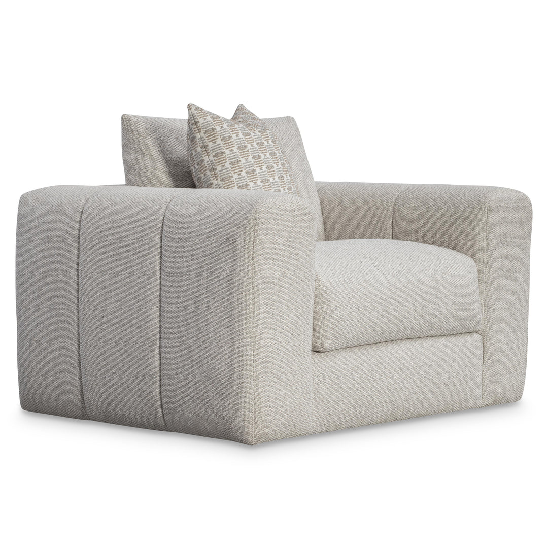 American Home Furniture Bernhardt Vista Fabric Swivel Chair