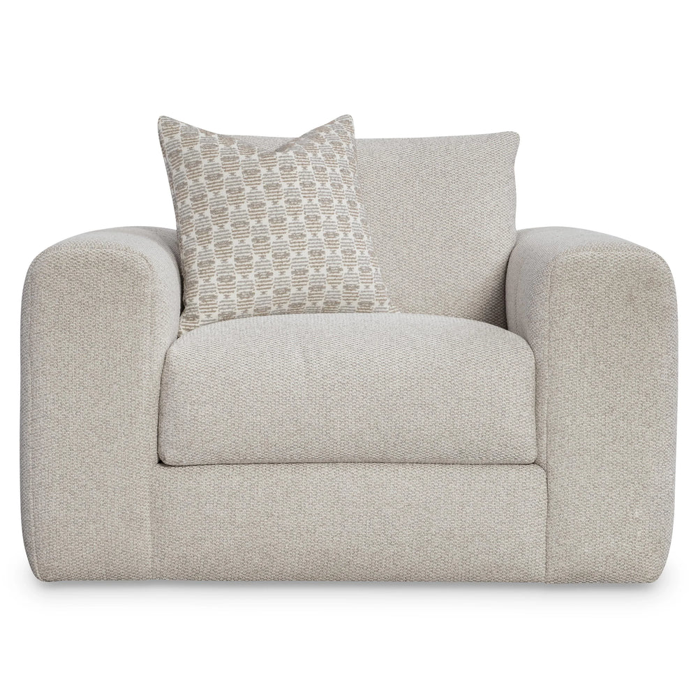 American Home Furniture Bernhardt Vista Fabric Swivel Chair