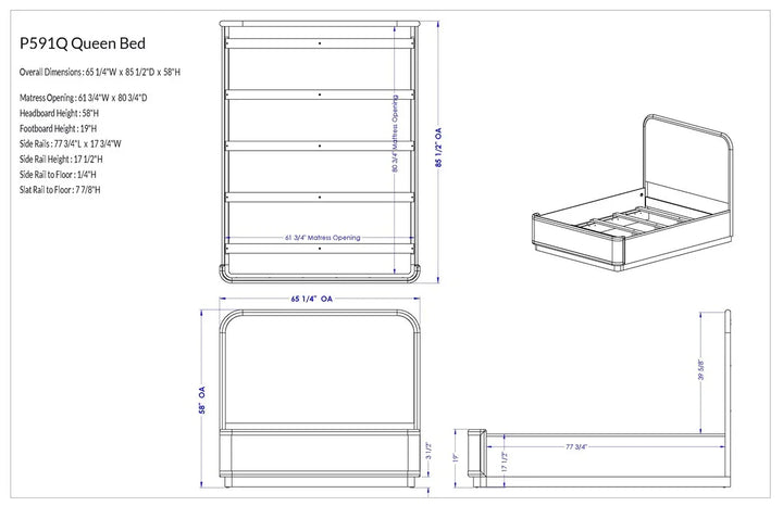 American Home Furniture Vanguard Furniture Reveal Queen Bed