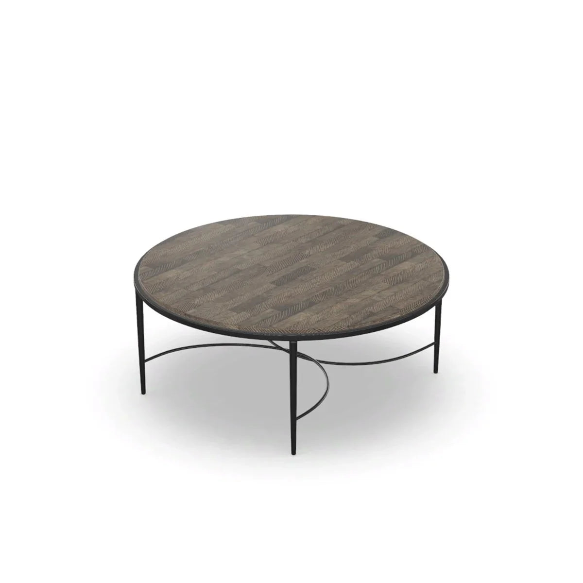 American Home Furniture Vanguard Furniture Sabine Round Cocktail Table/Coconut Fiber Top