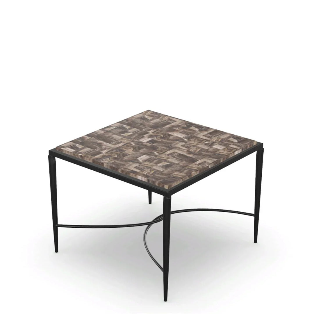 Textured Bronze Base/ Black Onyx Top