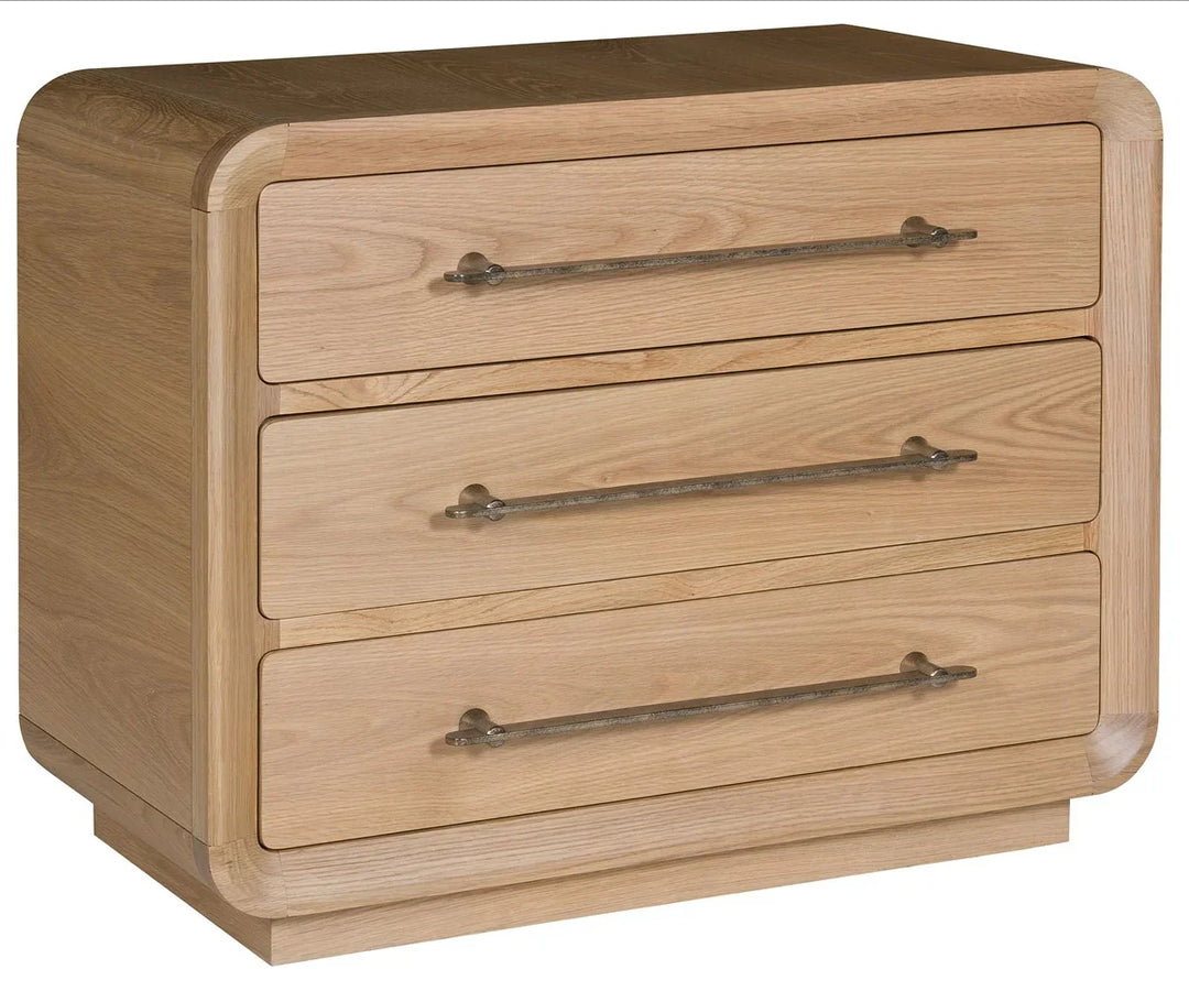 American Home Furniture Vanguard Furniture Form Three Drawer Nightstand