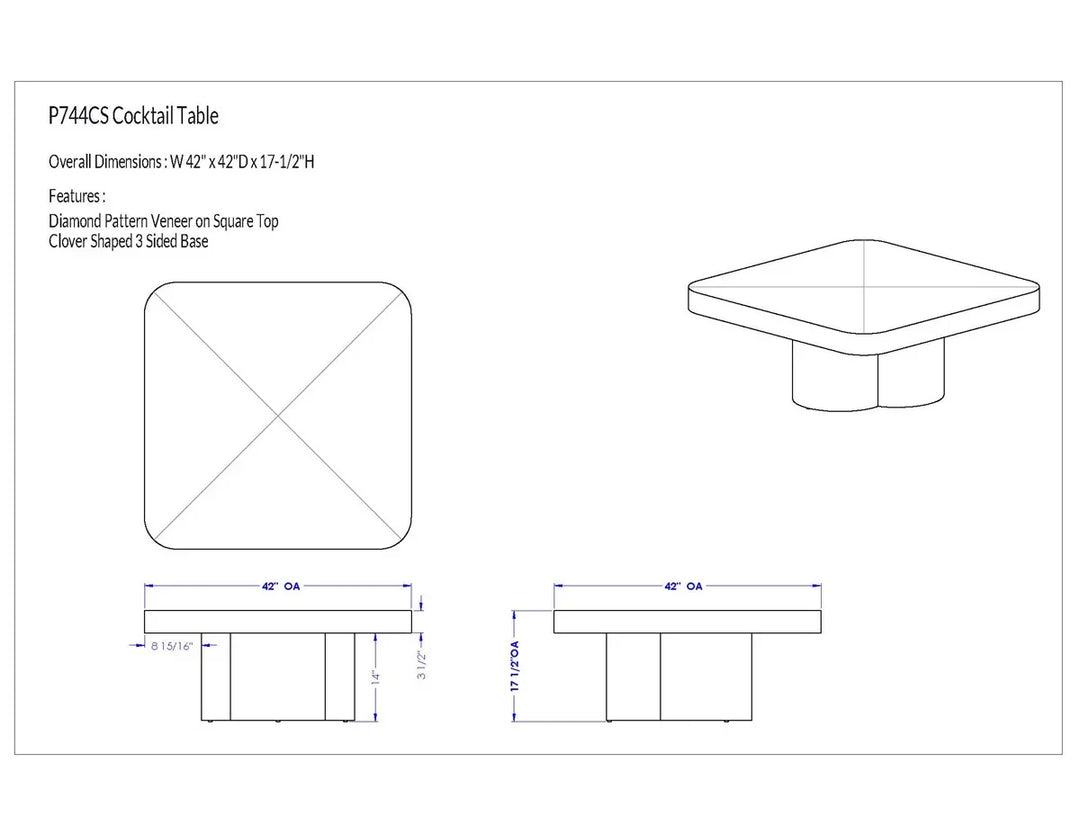 American Home Furniture Vanguard Furniture Brixley Cocktail Table