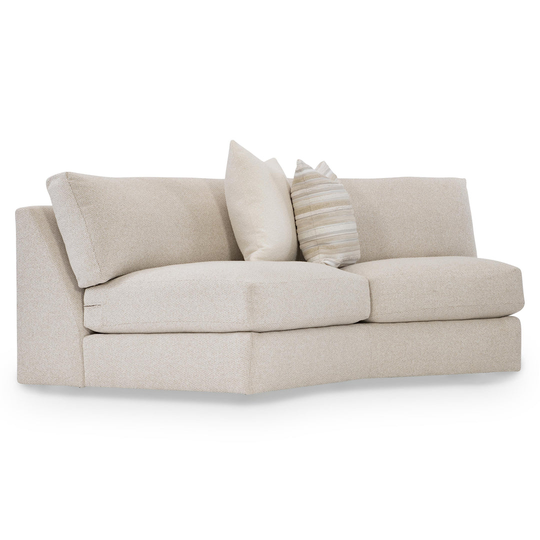 American Home Furniture Bernhardt Soleil Fabric Armless Loveseat