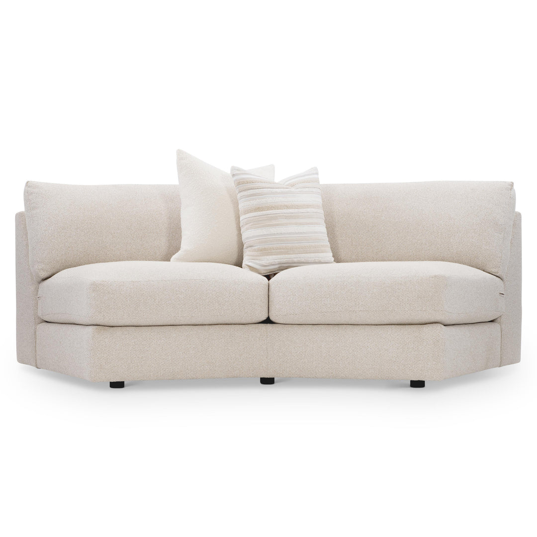 American Home Furniture Bernhardt Soleil Fabric Armless Loveseat