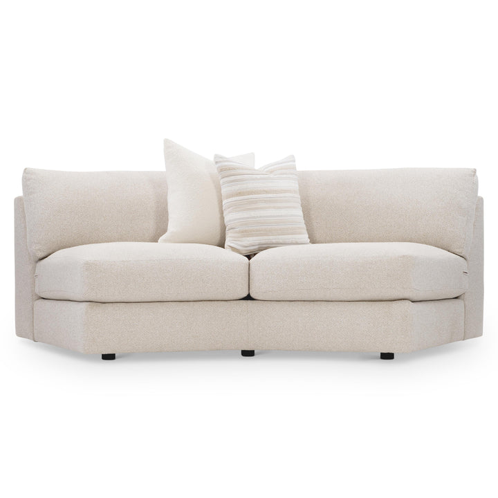 American Home Furniture Bernhardt Soleil Fabric Armless Loveseat