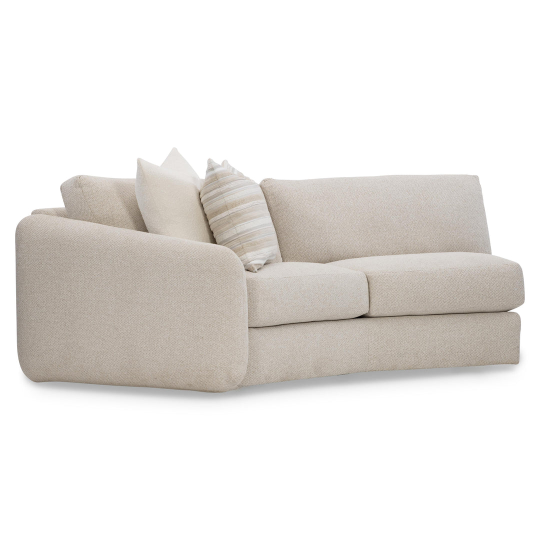 American Home Furniture Bernhardt Soleil Fabric Left Arm Loveseat