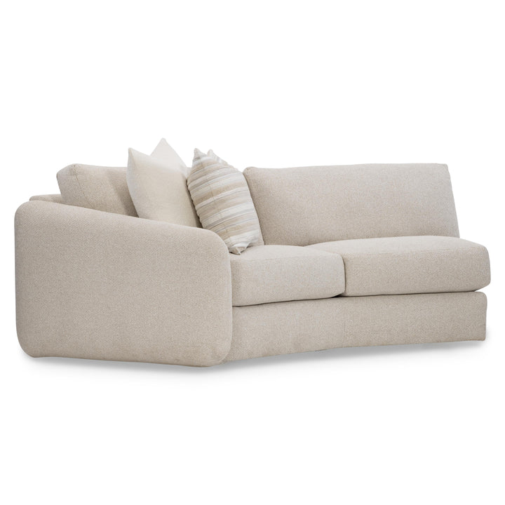 American Home Furniture Bernhardt Soleil Fabric Left Arm Loveseat