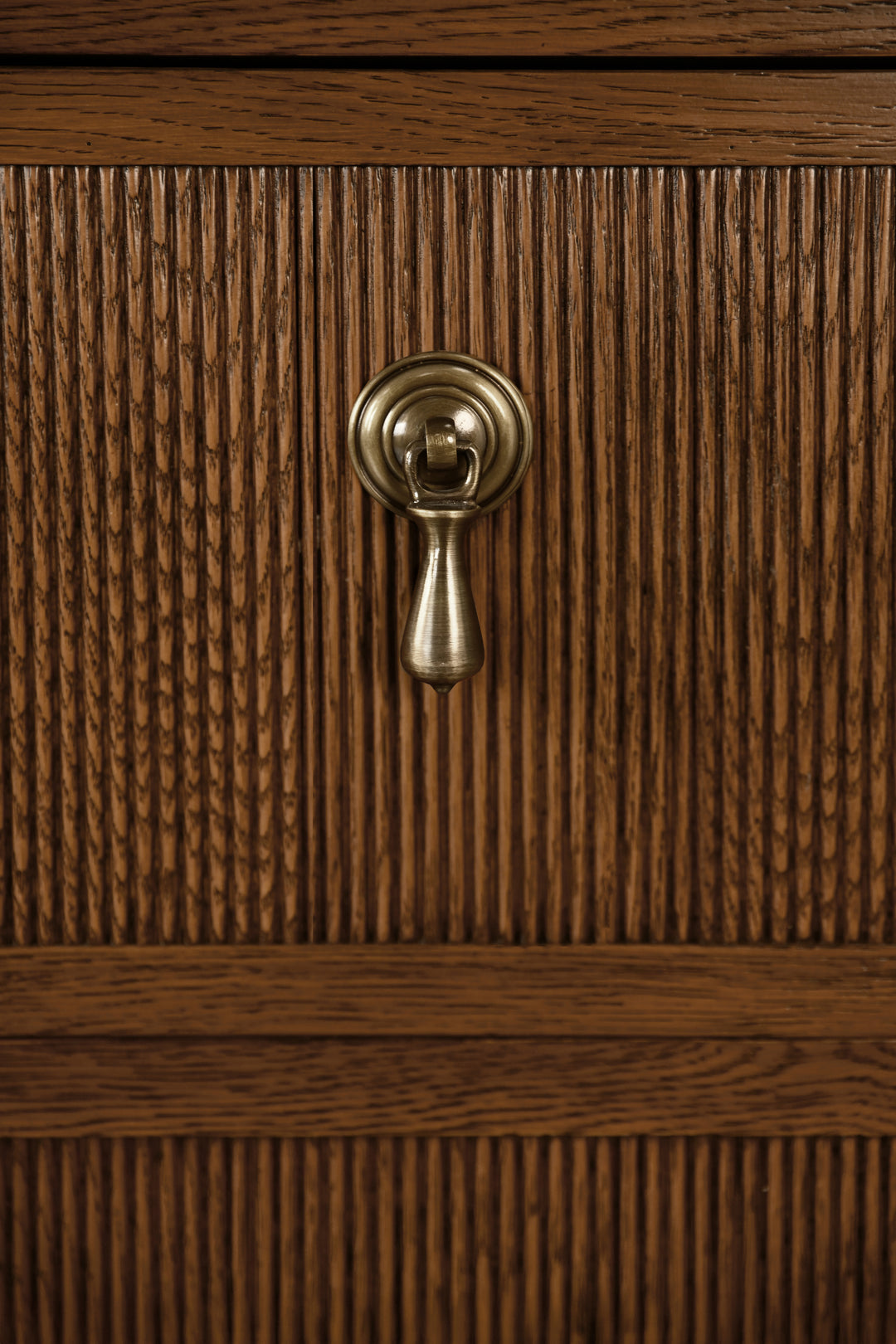 Four Drawer Chest With Fluted Drawer Fronts In Provincial Brown Oak - PASCAL PBO
