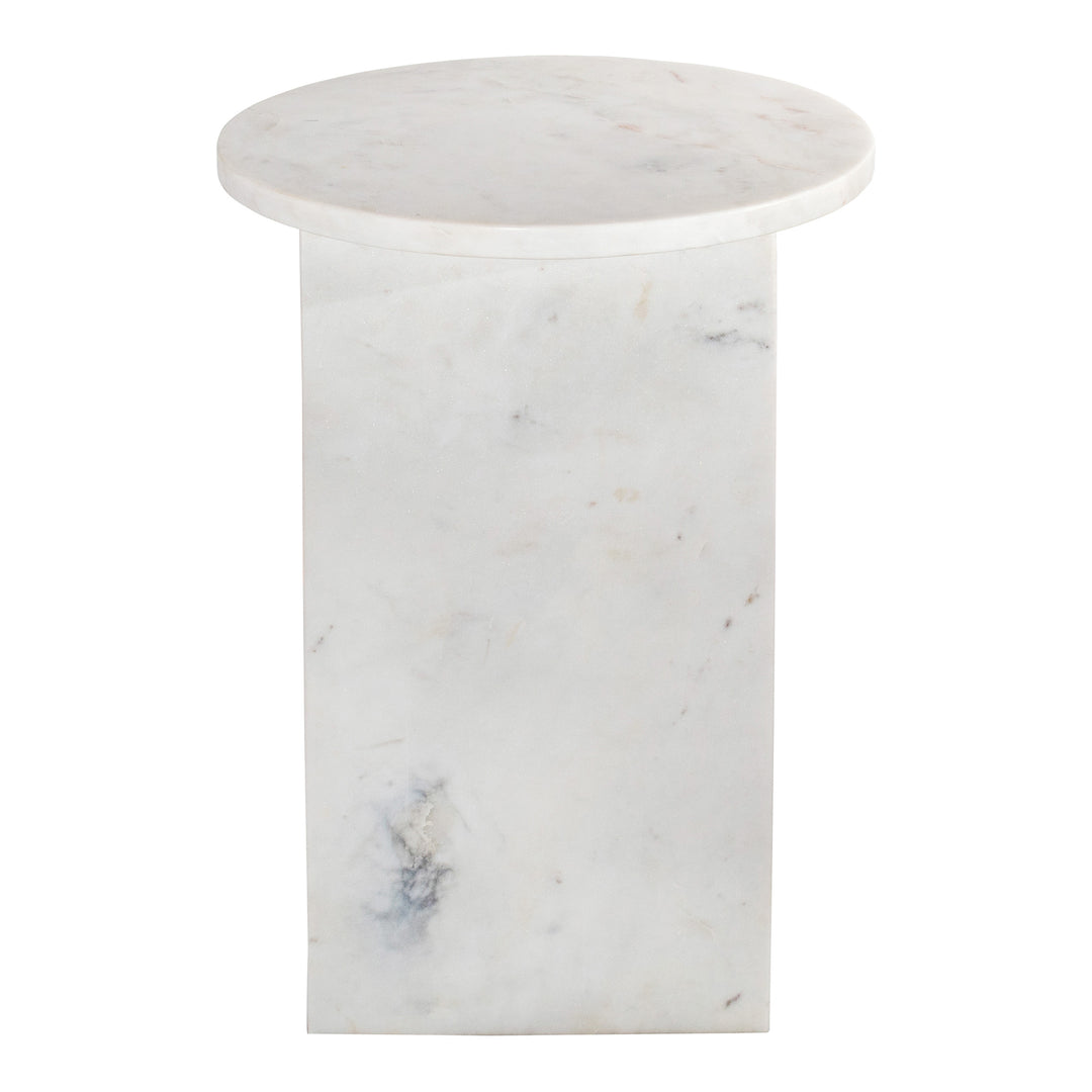 Moe's Home Collection - Grace Accent Table White Marble - PJ-1021-18 | American Home Furniture