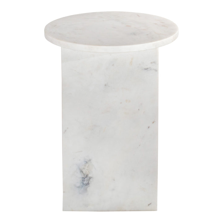 Moe's Home Collection - Grace Accent Table White Marble - PJ-1021-18 | American Home Furniture