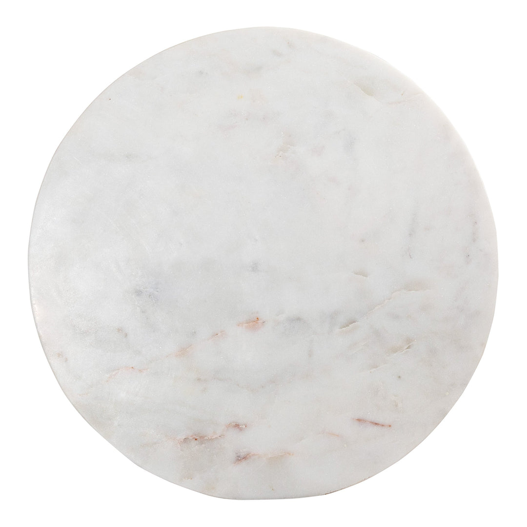 Grace Accent Table White Marble