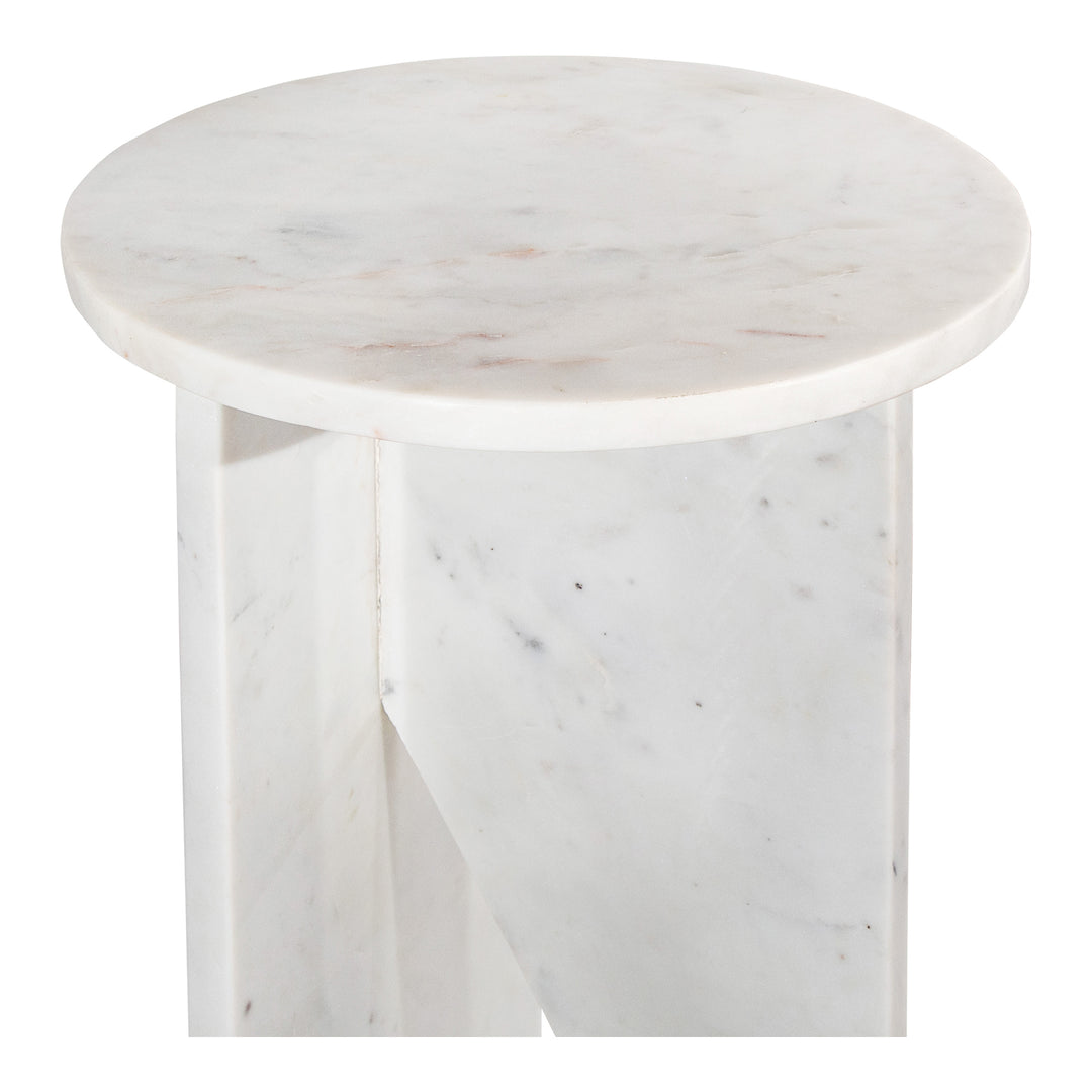 Moe's Home Collection - Grace Accent Table White Marble - PJ-1021-18 | American Home Furniture