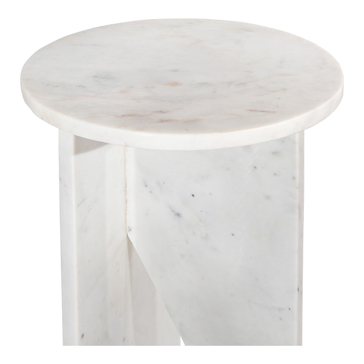 Moe's Home Collection - Grace Accent Table White Marble - PJ-1021-18 | American Home Furniture