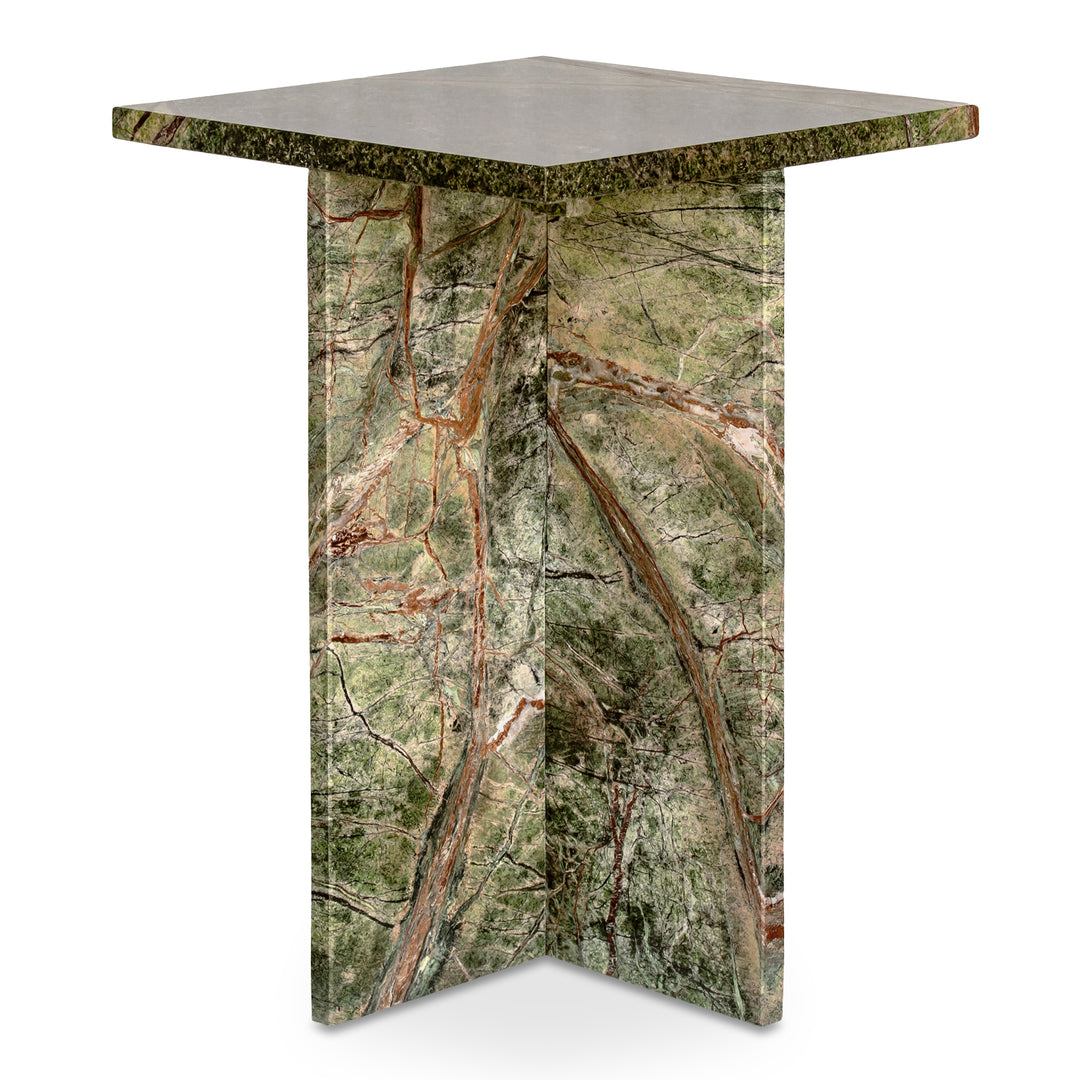 Moe's Home Collection - Blair Accent Table Rainforest Green Marble - PJ-1024-27 | American Home Furniture