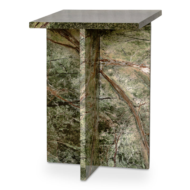 Moe's Home Collection - Blair Accent Table Rainforest Green Marble - PJ-1024-27 | American Home Furniture