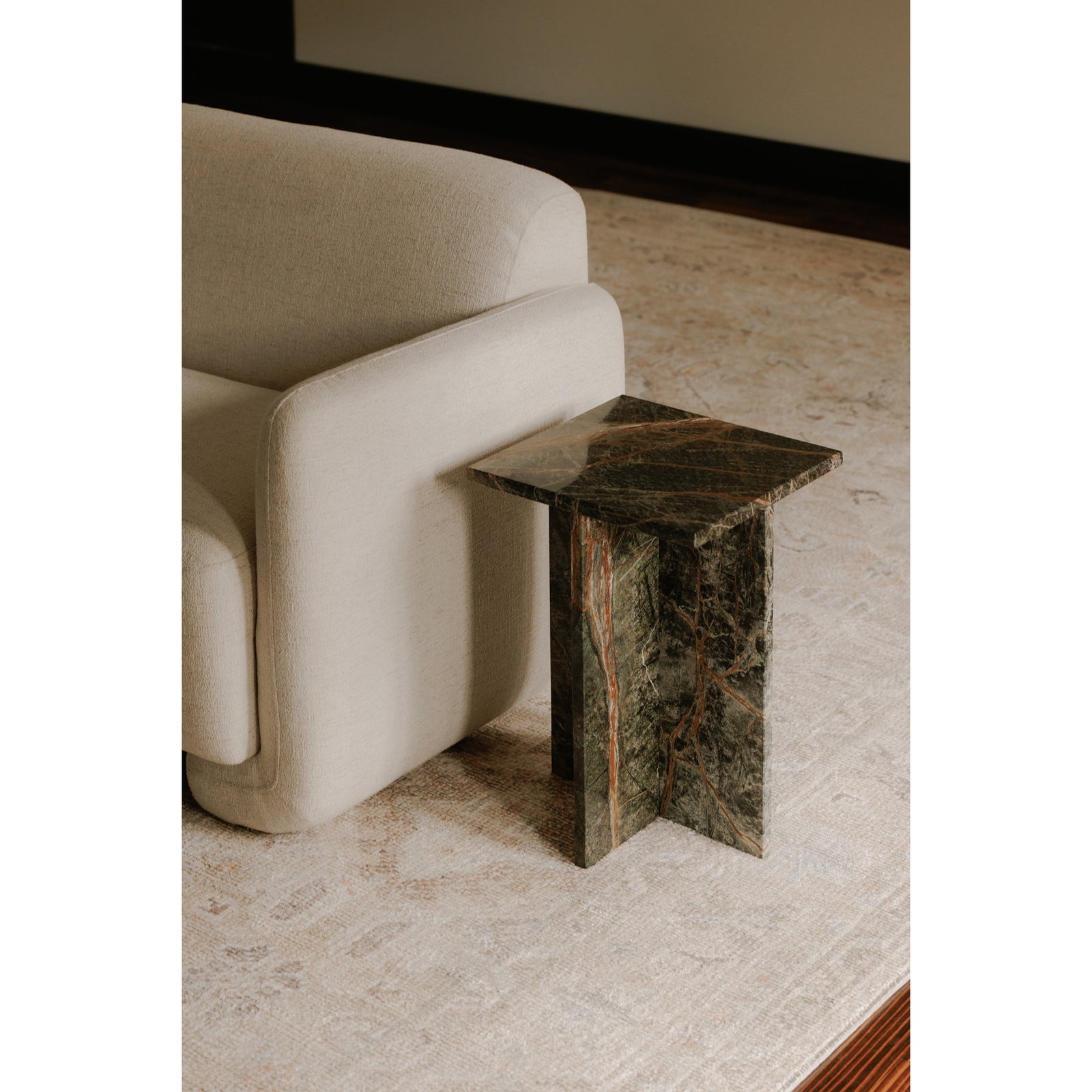 Moe's Home Collection - Blair Accent Table Rainforest Green Marble - PJ-1024-27 | American Home Furniture