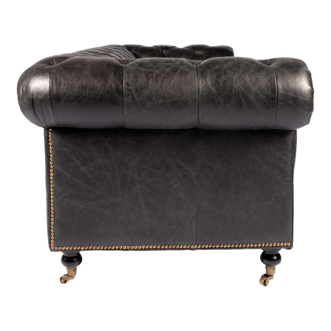 Birmingham Sofa Onyx Black Leather