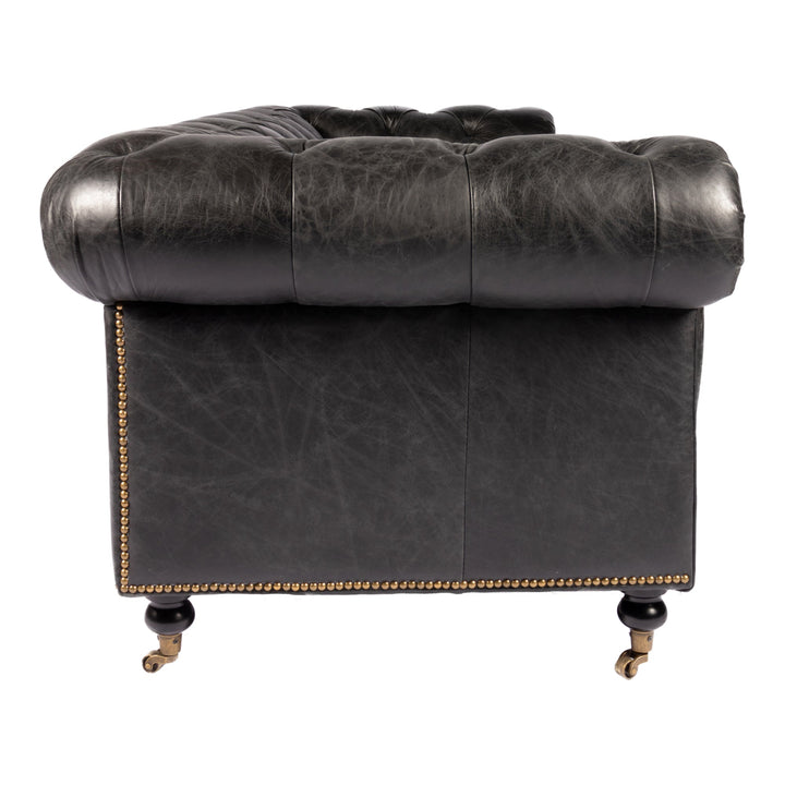 Birmingham Sofa Onyx Black Leather