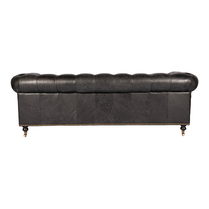 Birmingham Sofa Onyx Black Leather