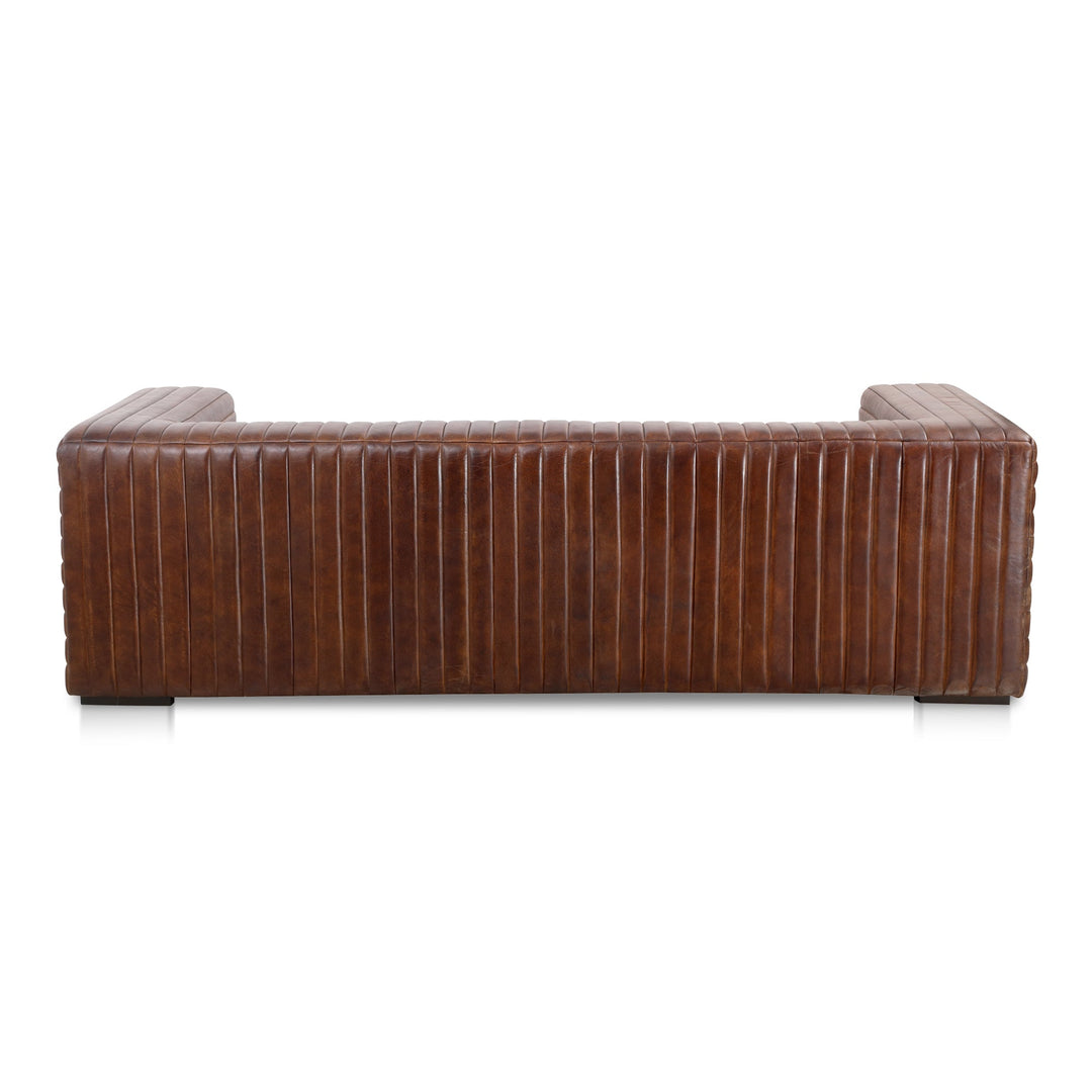 Castle Sofa Dark Brown Leather