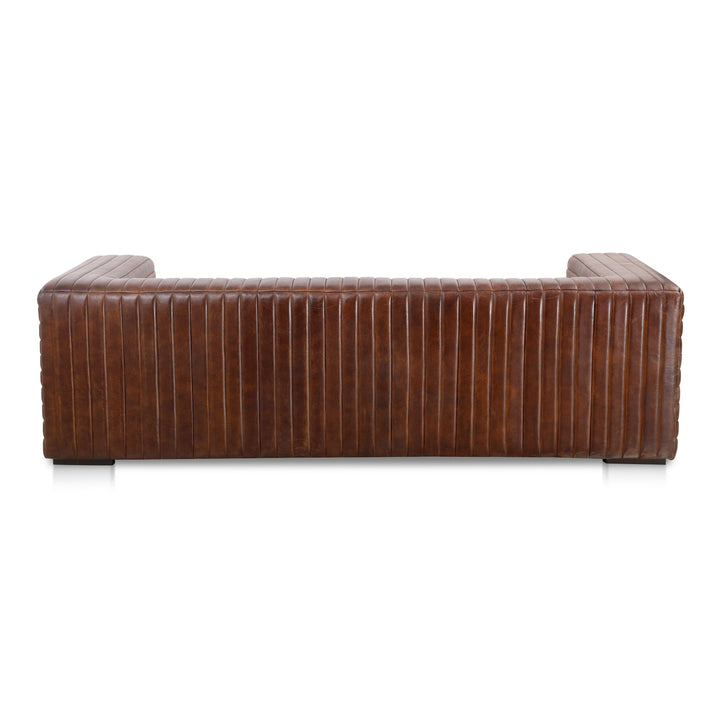 Castle Sofa Dark Brown Leather